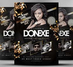 音乐盛典传单模板：Donexe Flyer Template